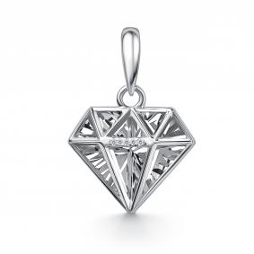 Подвеска из белого золота GRIGORIEV Г03-12-01342-21-00 с бриллиантом Г03-12-01342-21-00 фото