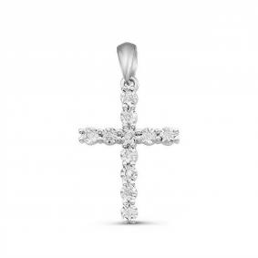 Подвеска из белого золота GRIGORIEV Г03-12-5002 с бриллиантом Г03-12-5002 фото