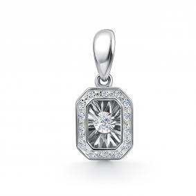 Подвеска из белого золота GRIGORIEV Г03-12-51025-31-00 с бриллиантом Г03-12-51025-31-00 фото