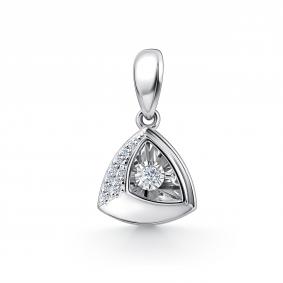 Подвеска из белого золота GRIGORIEV Г03-12-51027-31-00 с бриллиантом Г03-12-51027-31-00 фото
