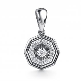 Подвеска из белого золота GRIGORIEV Г03-12-51065-31-00 с бриллиантом Г03-12-51065-31-00 фото