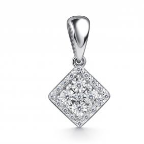 Подвеска из белого золота GRIGORIEV Г03-12-51110-31-00 с бриллиантом Г03-12-51110-31-00 фото