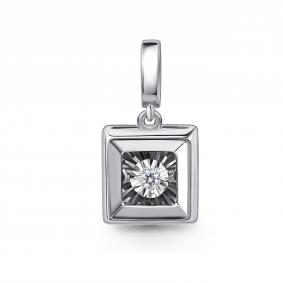 Подвеска из белого золота GRIGORIEV Г03-12-51128-11-00 с бриллиантом Г03-12-51128-11-00 фото