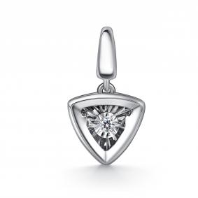 Подвеска из белого золота GRIGORIEV Г03-12-51129-11-00 с бриллиантом Г03-12-51129-11-00 фото
