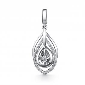 Подвеска из белого золота GRIGORIEV Г03-12-51137-31-00 с бриллиантом Г03-12-51137-31-00 фото