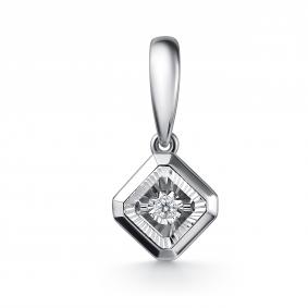 Подвеска из белого золота GRIGORIEV Г03-12-51197-11-00 с бриллиантом Г03-12-51197-11-00 фото