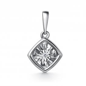 Подвеска из белого золота GRIGORIEV Г03-12-51200-11-00 с бриллиантом Г03-12-51200-11-00 фото