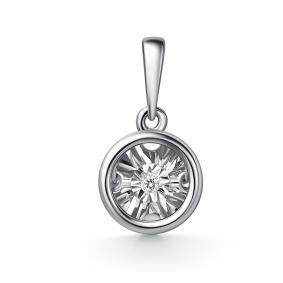 Подвеска из белого золота GRIGORIEV Г03-12-51201-11-00 с бриллиантом Г03-12-51201-11-00 фото