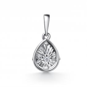Подвеска из белого золота GRIGORIEV Г03-12-51202-11-00 с бриллиантом Г03-12-51202-11-00 фото