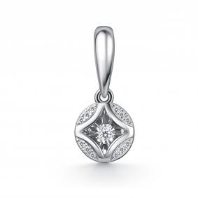 Подвеска из белого золота GRIGORIEV Г03-12-51212-31-00 с бриллиантом Г03-12-51212-31-00 фото