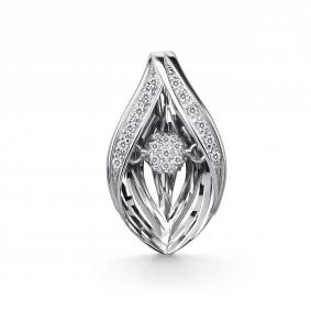 Подвеска из белого золота GRIGORIEV Г03-12-51218-21-00-3 с бриллиантом Г03-12-51218-21-00-3 фото