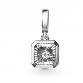 Подвеска из белого золота GRIGORIEV Г03-12-51224-11-00 с бриллиантом Г03-12-51224-11-00 фото