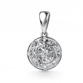 Подвеска из белого золота GRIGORIEV Г03-12-51235-11-00 с бриллиантом Г03-12-51235-11-00 фото