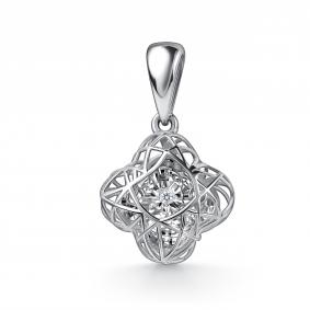 Подвеска из белого золота GRIGORIEV Г03-12-51250-11-00 с бриллиантом Г03-12-51250-11-00 фото