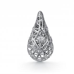 Подвеска из белого золота GRIGORIEV Г03-12-51257-11-00-1 с бриллиантом Г03-12-51257-11-00-1 фото