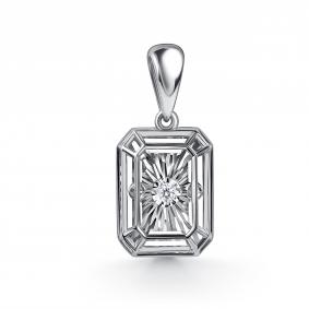 Подвеска из белого золота GRIGORIEV Г03-12-51279-11-00 с бриллиантом Г03-12-51279-11-00 фото