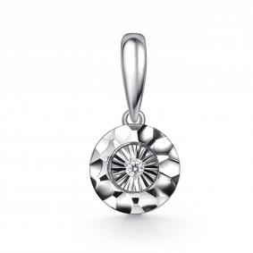 Подвеска из белого золота GRIGORIEV Г03-12-51289-11-00-2 с бриллиантом Г03-12-51289-11-00-2 фото