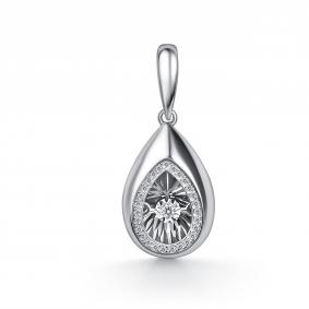 Подвеска из белого золота GRIGORIEV Г03-12-51308-31-00 с бриллиантом Г03-12-51308-31-00 фото