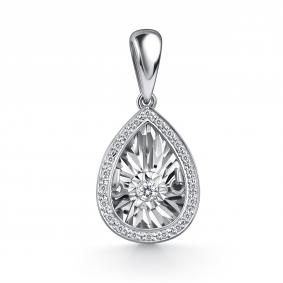 Подвеска из белого золота GRIGORIEV Г03-12-5497-31-00 с бриллиантом Г03-12-5497-31-00 фото