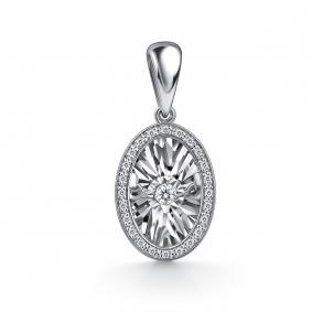 Подвеска из белого золота GRIGORIEV Г03-12-5498-31-00 с бриллиантом Г03-12-5498-31-00 фото