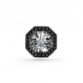 Подвеска из белого золота GRIGORIEV Г03-12-5628-13-00-1 с бриллиантом и чёрным бриллиантом Г03-12-5628-13-00-1 фото