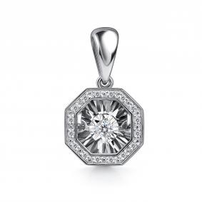 Подвеска из белого золота GRIGORIEV Г03-12-5628-31-00 с бриллиантом Г03-12-5628-31-00 фото