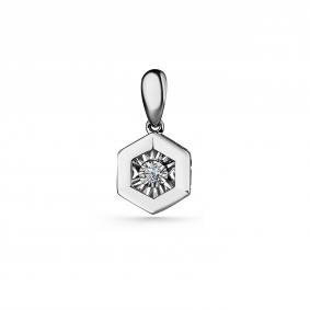 Подвеска из белого золота GRIGORIEV Г03-12-5745-11-00 с бриллиантом Г03-12-5745-11-00 фото