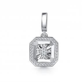 Подвеска из белого золота GRIGORIEV Г03-12-71282-31-00 с бриллиантом Г03-12-71282-31-00 фото
