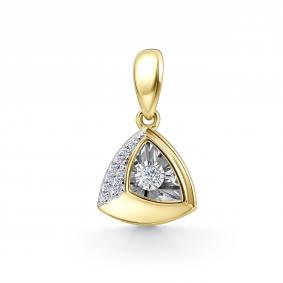 Подвеска из лимонного золота GRIGORIEV Г03-13-51027-31-00 с бриллиантом Г03-13-51027-31-00 фото