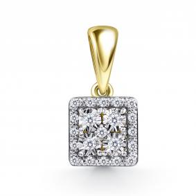 Подвеска из лимонного золота GRIGORIEV Г03-13-51108-31-00 с бриллиантом Г03-13-51108-31-00 фото