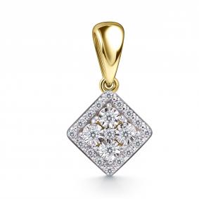 Подвеска из лимонного золота GRIGORIEV Г03-13-51110-31-00 с бриллиантом Г03-13-51110-31-00 фото