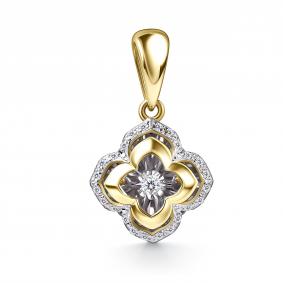 Подвеска из лимонного золота GRIGORIEV Г03-13-51205-31-00 с бриллиантом Г03-13-51205-31-00 фото