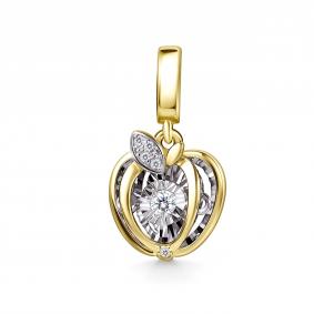 Подвеска из лимонного золота GRIGORIEV Г03-13-51216-31-00 с бриллиантом Г03-13-51216-31-00 фото