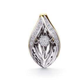 Подвеска из лимонного золота GRIGORIEV Г03-13-51218-21-00-3 с бриллиантом Г03-13-51218-21-00-3 фото