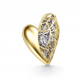 Подвеска из лимонного золота GRIGORIEV Г03-13-51309-11-00-1 с бриллиантом Г03-13-51309-11-00-1 фото