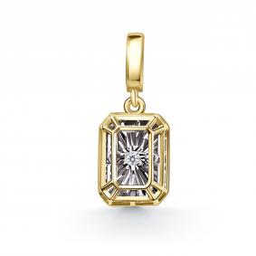 Подвеска из лимонного золота GRIGORIEV с танцующим бриллиантом Г03-13-51379-11-00 Г03-13-51379-11-00 фото