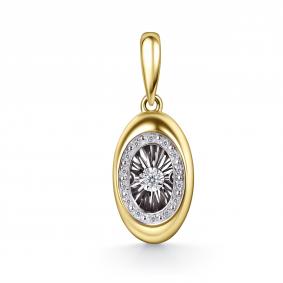 Подвеска из лимонного золота GRIGORIEV Г03-13-51402-31-00 с бриллиантом Г03-13-51402-31-00 фото