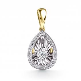 Подвеска из лимонного золота GRIGORIEV Г03-13-5497-31-00 с бриллиантом Г03-13-5497-31-00 фото