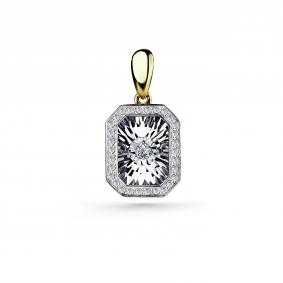 Подвеска из лимонного золота GRIGORIEV Г03-13-5629-31-00 с бриллиантом Г03-13-5629-31-00 фото