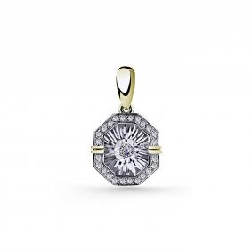 Подвеска из лимонного золота GRIGORIEV Г03-13-5630-31-00 с бриллиантом Г03-13-5630-31-00 фото