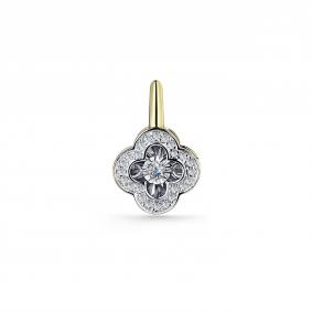 Подвеска из лимонного золота GRIGORIEV Г03-13-5891-31-00-1 с бриллиантом Г03-13-5891-31-00-1 фото