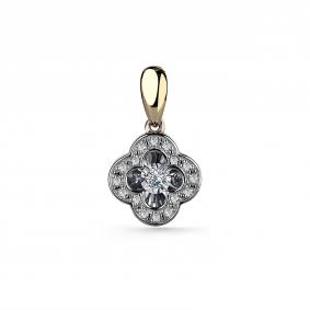 Подвеска из лимонного золота GRIGORIEV Г03-13-5891-31-00 с бриллиантом Г03-13-5891-31-00 фото