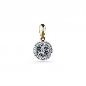 Подвеска из лимонного золота GRIGORIEV Г03-13-5925-31-00 с бриллиантом Г03-13-5925-31-00 фото