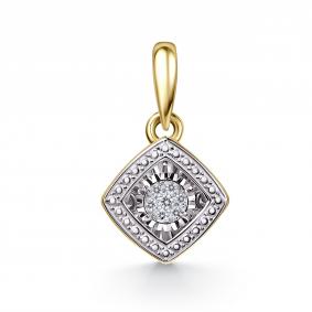 Подвеска из лимонного золота GRIGORIEV Г03-13-71178-21-00 с бриллиантом Г03-13-71178-21-00 фото