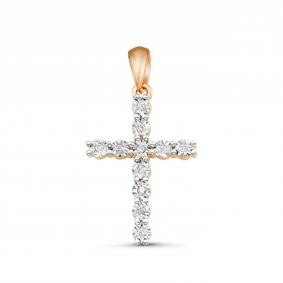 Золотая подвеска GRIGORIEV Г03-14-5002 с бриллиантом Г03-14-5002 фото