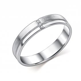 Серебряное кольцо GRIGORIEV Г04-10-01287-21-00-2 с бриллиантом Г04-10-01287-21-00-2 фото