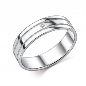 Серебряное кольцо GRIGORIEV Г04-10-0657-21-00-1 с бриллиантом Г04-10-0657-21-00-1 фото