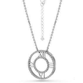 Г08-10-0586-41-00 Колье из серебра с фианитом Серебро 925° Г08-10-0586-41-00 фото