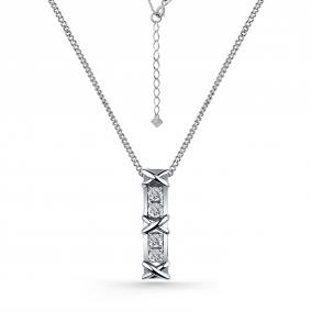 Г08-10-0747-41-00-1 Колье из серебра с фианитом Серебро 925° Г08-10-0747-41-00-1 фото