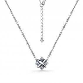 Г08-10-0747-41-00 Колье из серебра с фианитом Серебро 925° Г08-10-0747-41-00 фото